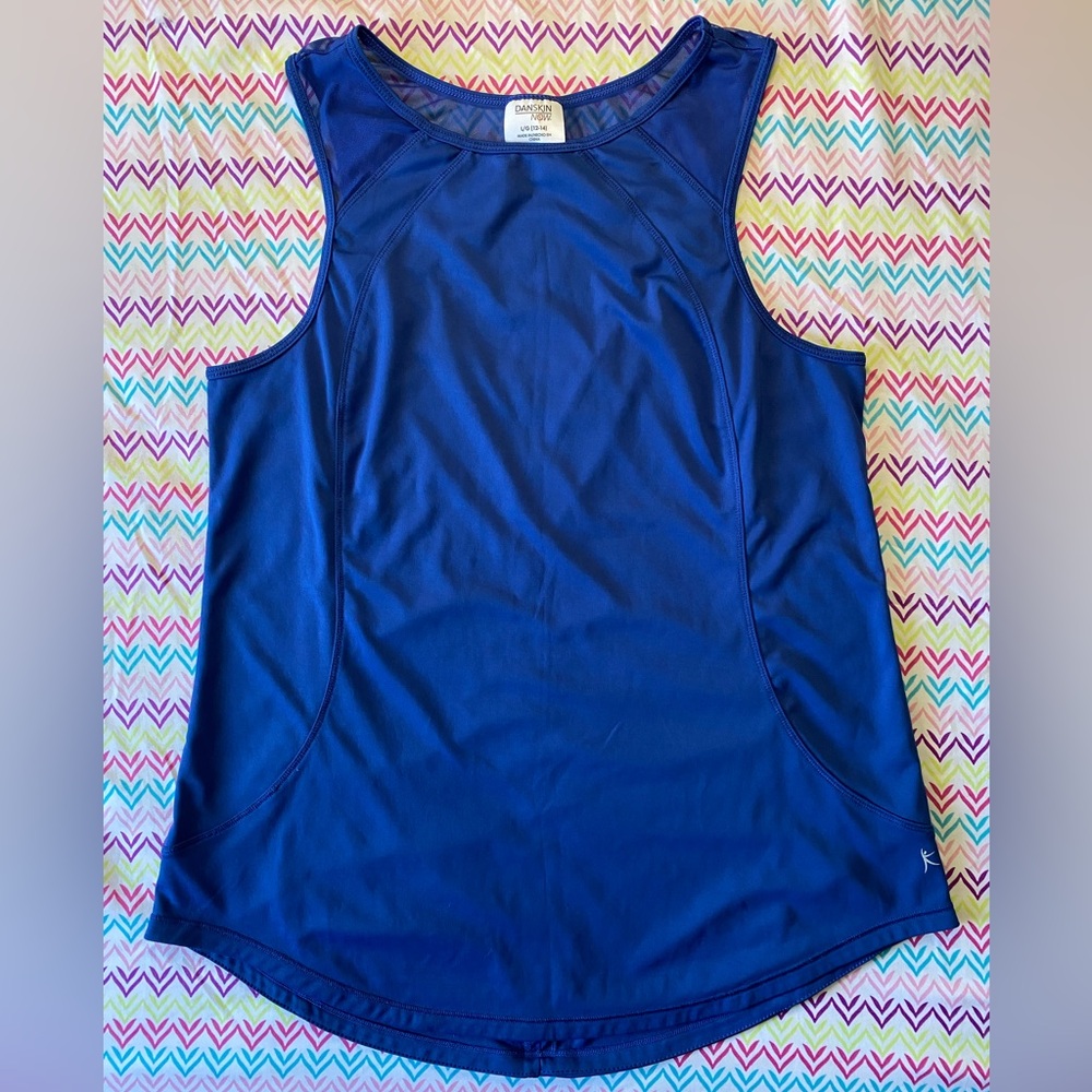 Danskin Now Size L(12-14) Women’s blue Sleeveless Muscle Top